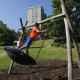 Illustration picture shows a girl and a boy pictured in a playground in Brussels, Wednesday 27 May 2020. (BELGA PHOTO THIERRY ROGE)