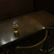 A beer glass sits at a deserted table in a Brussels bar (BELGA PHOTO)