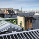 Illustration picture taken at the aftermath of a fire that broke out on the roof of the BOZAR building in the center of Brussels, Tuesday 19 January 2021. (BELGA PHOTO HATIM KAGHAT)