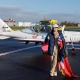 Zara Rutherford lands in Kortrijk after solo circumnavigation