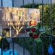 Flowers pictured at the Ukraine embassy in Brussels, Sunday 27 February 2022 in Brussels. (BELGA PHOTO JULIETTE BRUYNSEELS)