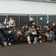 People await their turn at a centre for the registration of Ukrainian refugees, at the Palace 8 hall of Brussels expo, Monday 14 March 2022. The centre is opened to welcome Ukrainians fleeing their country after the Russian invasion. (BELGA PHOTO JAMES ARTHUR GEKIERE)