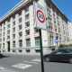 BRUSSELS, BELGIUM: Illustration shows a 'Zone 30' road sign in the centre of Brussels. (BELGA PHOTO VIRGINIE LEFOUR)