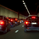 Picture shows traffic jam in the Cinquantenaire /Jubelpark tunnel in downtown Brussels (BELGA PHOTO JONAS HAMERS)