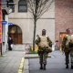 Illustration picture shows soldiers walking in the Jewish neighborhood close to the Antwerp Centraal railway station in Antwerp (BELGA PHOTO)
