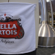 Illustration picture shows the Stella Artois logo during the launch of the new line for the production of Stella Artois of brewery group Anheuser-Busch InBev, in Leuven, Monday 22 February 2016. (BELGA PHOTO ERIC LALMAND)