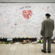 Illustration picture shows a commemorative plaque inside the Maelbeek-Maalbeek metro station in Brussels, one of the locations attacked by terrorists on 22 March, 2016. BELGA PHOTO LAURIE DIEFFEMBACQ