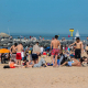 Illustration picture shows a crowded beach at the Belgian coast as lots of people travelled to enjoy the sunny weather on Tuesday 30 March 2021. BELGA PHOTO KURT DESPLENTER