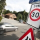 A car drives through a 30km/h zone in Belgium (BELGA IMAGE)