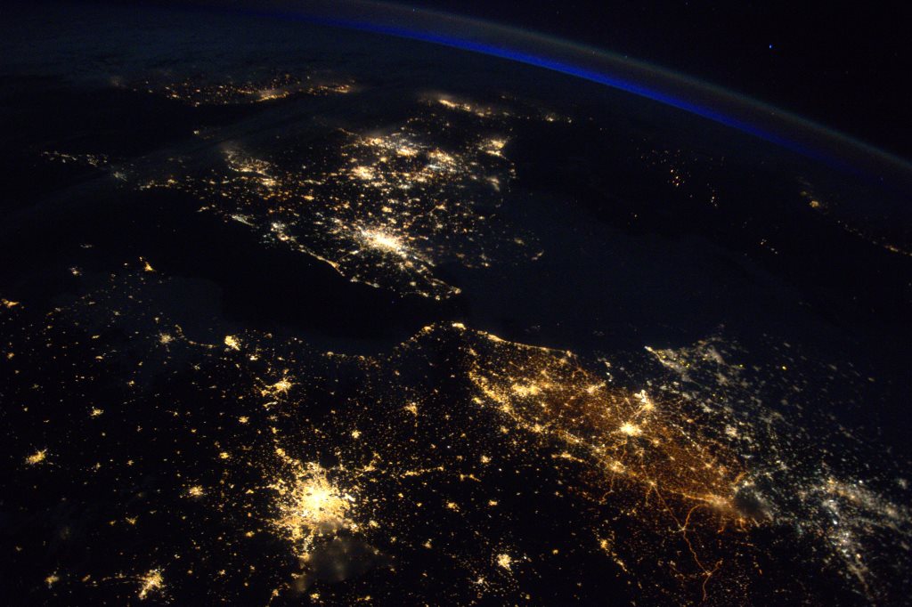 Belgian motorway lights visible from space attract global attention